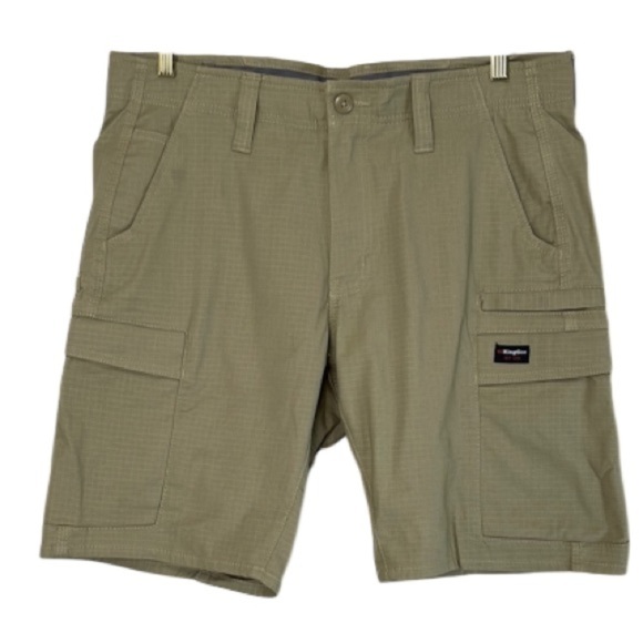 King Gee Men’s Workcool Pro Stretch Work Shorts Khaki Green Cargo Ripstop 36 - Picture 2 of 13